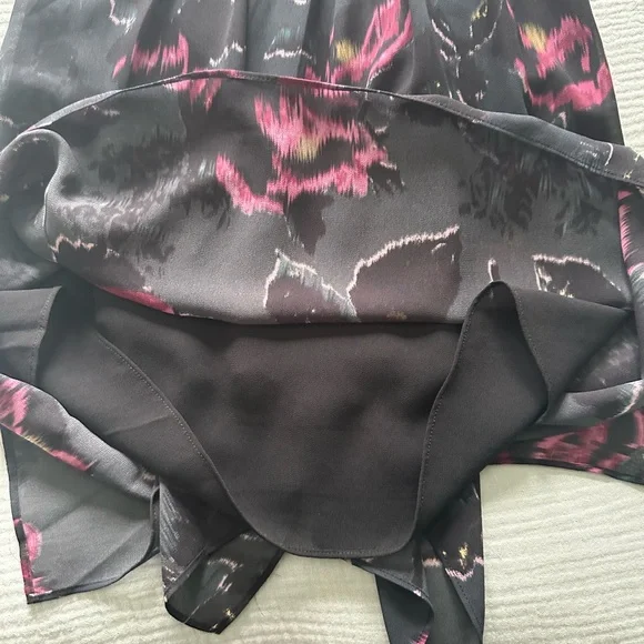 Brand New All Saints Black and Pink Floral Dress - Picture 8 of 8